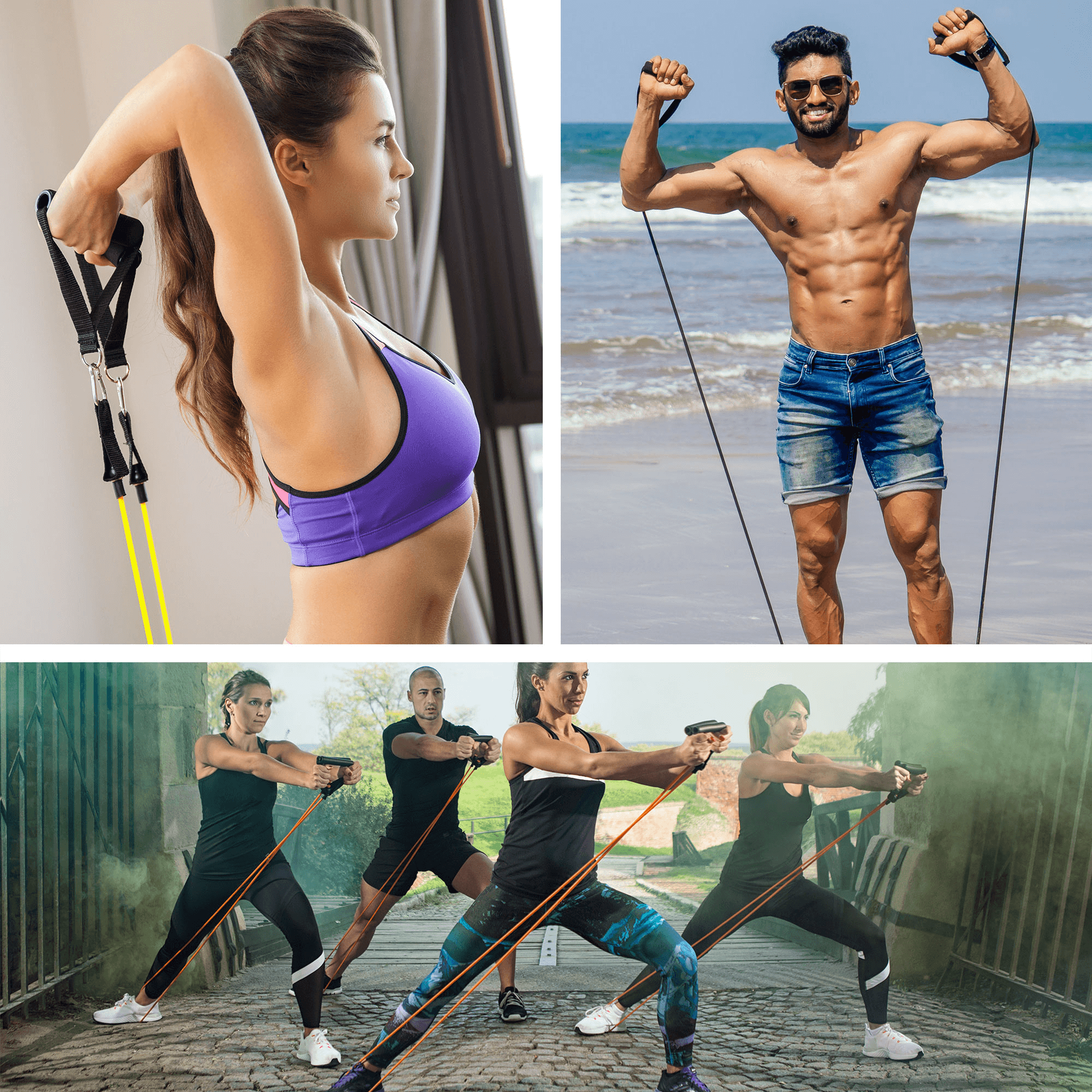 11-Piece Resistance Band Set with Handles