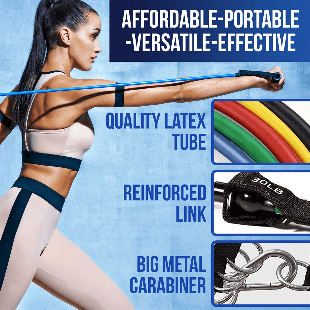 11-Piece Resistance Band Set with Handles
