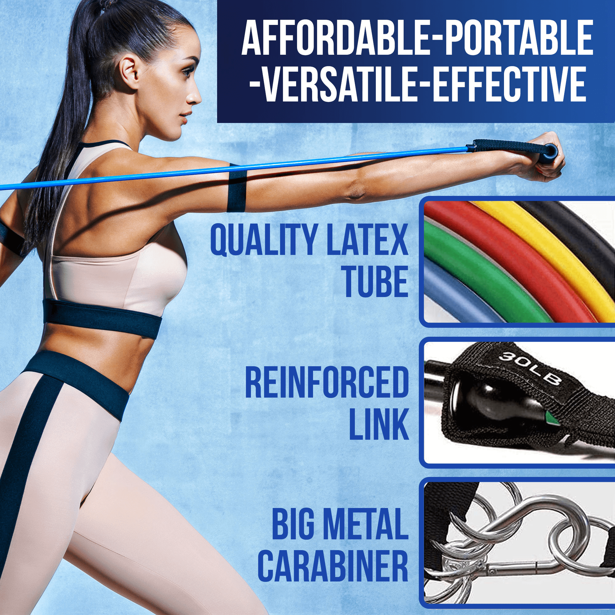 11-Piece Resistance Band Set with Handles