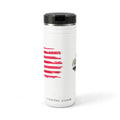 24oz Titan Thermal Tumbler with Distressed American Flag – Insulated Straw Travel Bottle