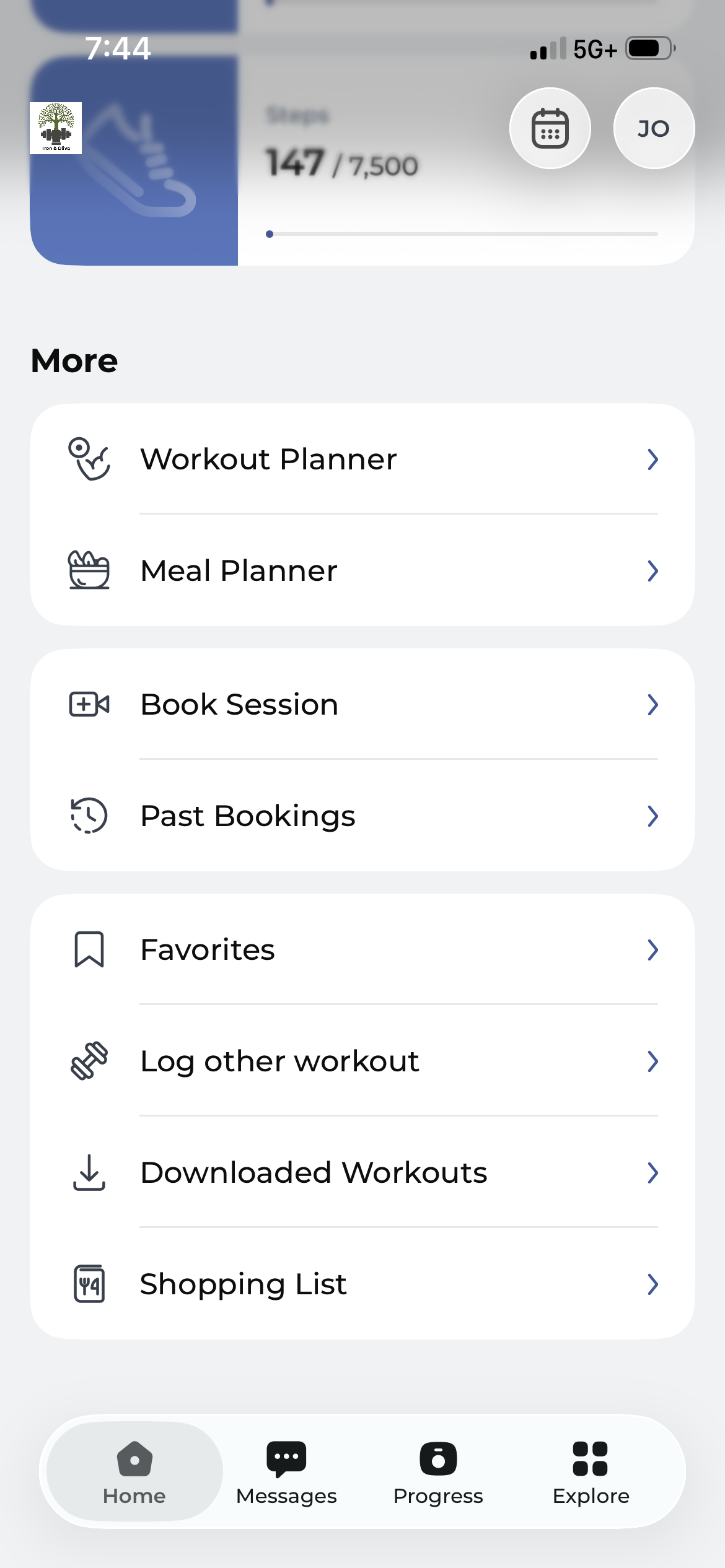 Iron & Olive Fitness & Nutrition App