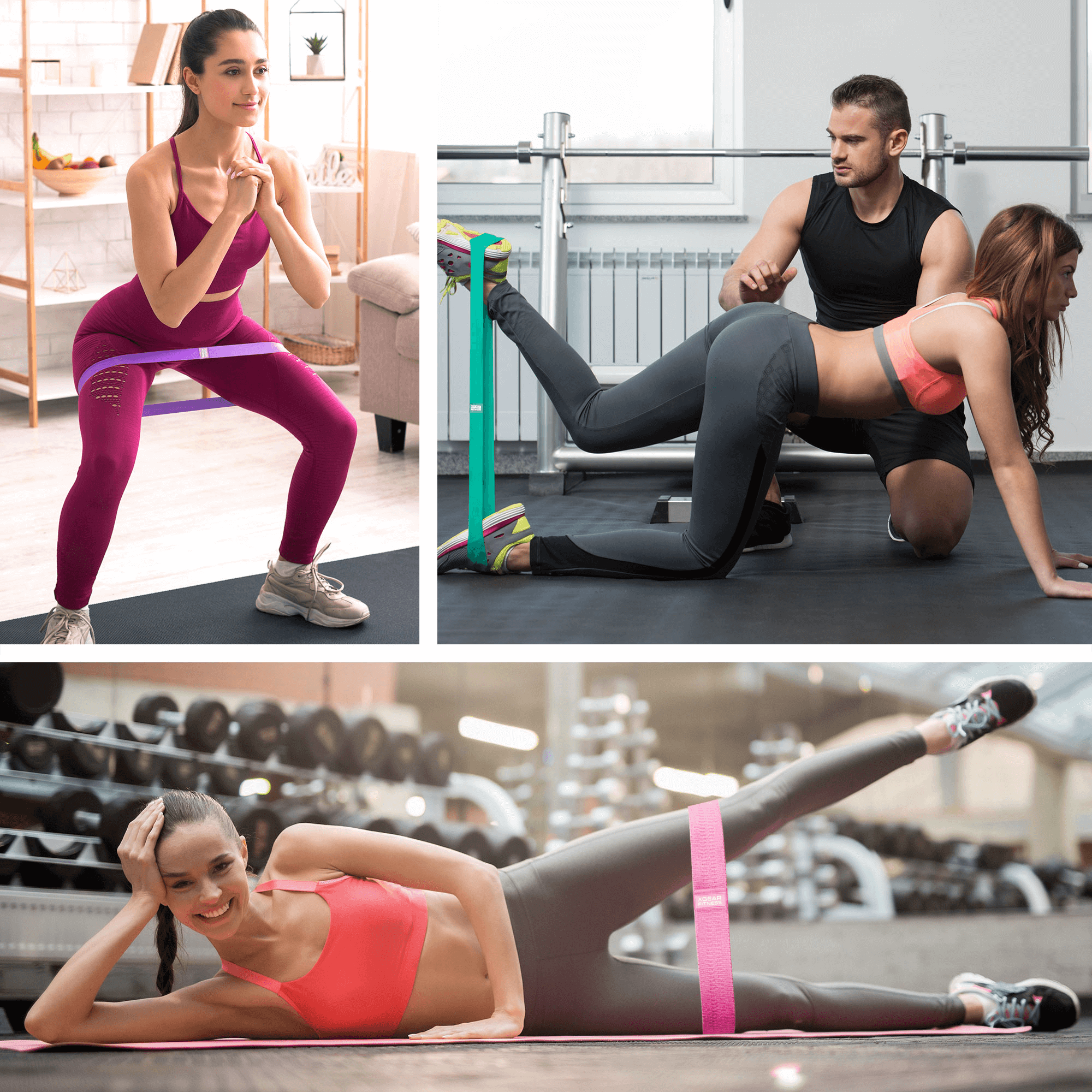 Women's Butt & Hip Resistance Bands — Set of 3