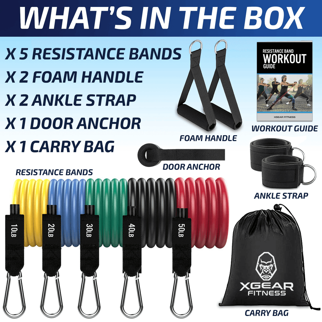 11-Piece Resistance Band Set with Handles