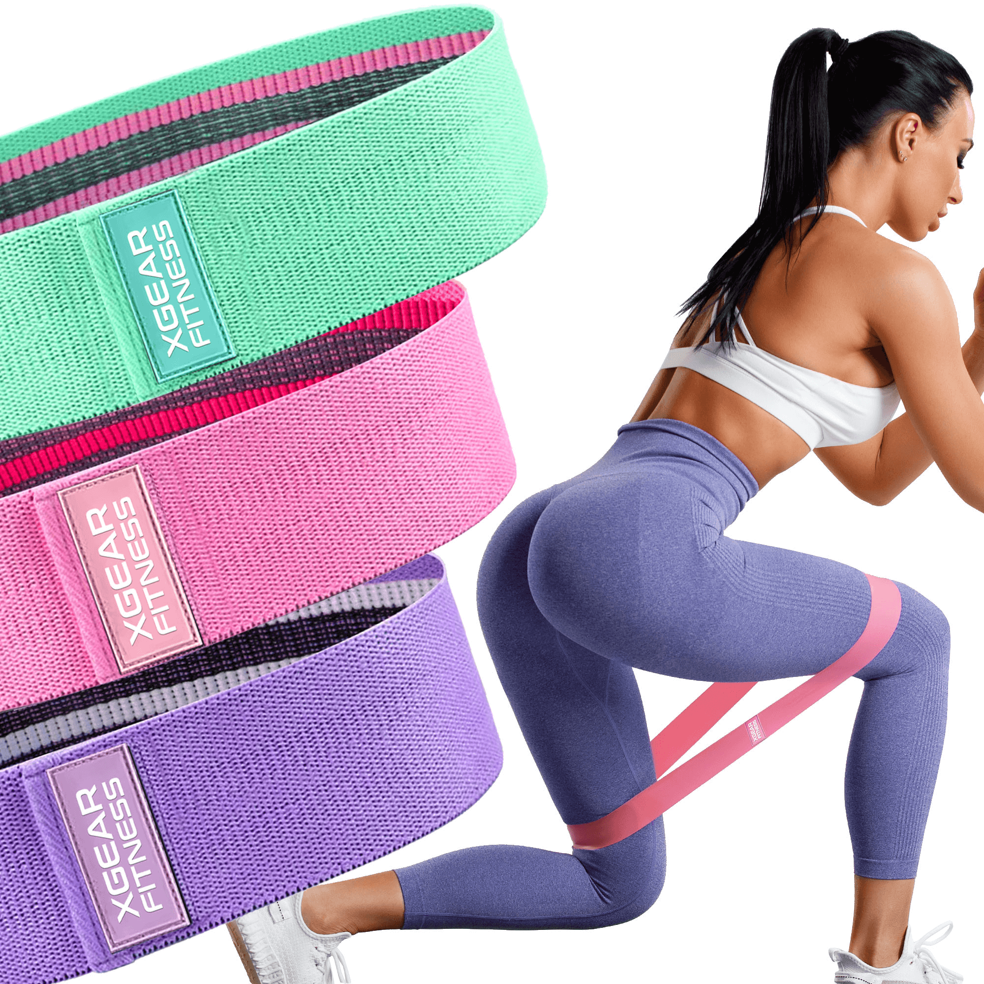 Women's Butt & Hip Resistance Bands — Set of 3