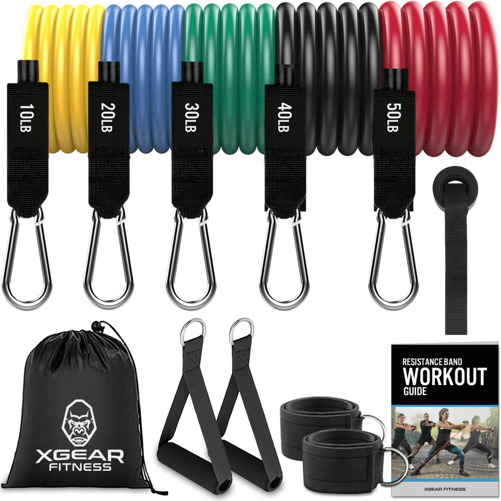 11-Piece Resistance Band Set with Handles